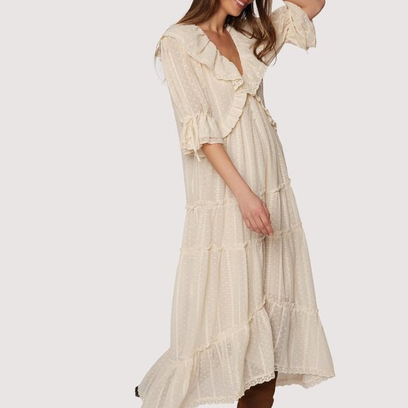 Lost & Wander Poetry in Bloom Ivory Maxi Dress New with Tags - Picture 3 of 5